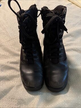 Knapp Men's Black Lace-Up Tactical Boots K8865